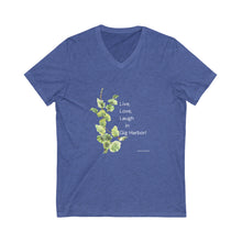 Load image into Gallery viewer, Live Love Laugh by Elana Short Sleeve V-Neck Tee at Gig Harbor
