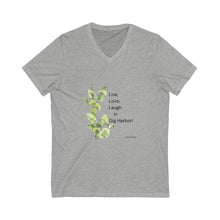 Load image into Gallery viewer, Live Love Laugh by Elana Short Sleeve V-Neck Tee at Gig Harbor
