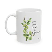 Load image into Gallery viewer, Live Laugh Love by Elana Mug in Gig Harbor
