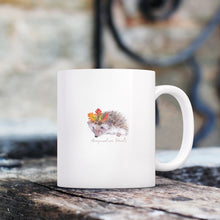 Load image into Gallery viewer, Acupuncture Heals Mr Hedgehog Autumn Mug
