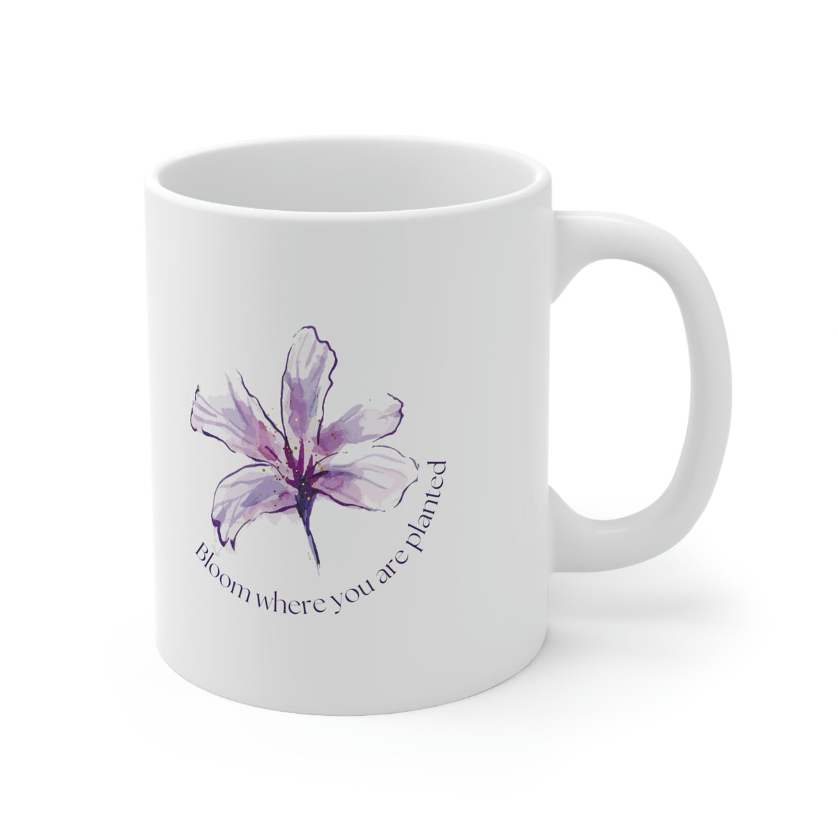 Bloom where you're planted coffee mug