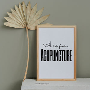 A is for Acupuncture (Digital Download)