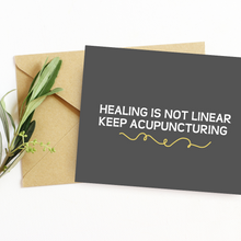 Load image into Gallery viewer, Healing is not linear note card
