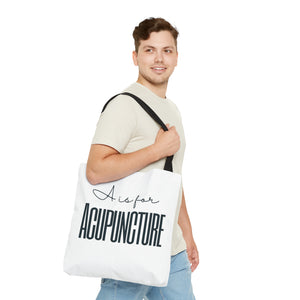 A is for Acupuncture Canvas Tote Bag
