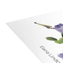 Load image into Gallery viewer, Elana Purple Flower Postcard Bundles (envelopes included)
