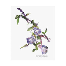 Load image into Gallery viewer, Elana Purple Flower Satin Posters (300gsm)
