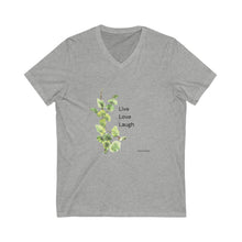 Load image into Gallery viewer, Live Love Laugh by Elana Short Sleeve V-Neck Tee
