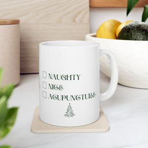 Naughty, Nice, Acupuncture Mug