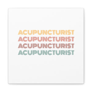 Acupuncturist Retro Canvas