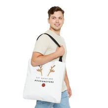 Load image into Gallery viewer, Eat Drink and Acupuncture Canvas Tote Bag
