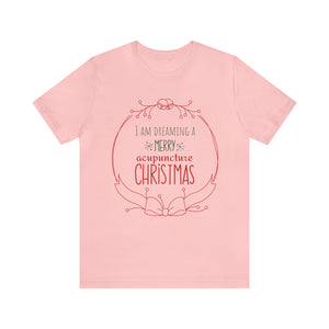 I am dreaming a merry acupuncture Christmas Short-Sleeve T-Shirt