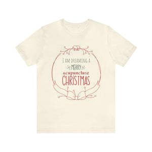 I am dreaming a merry acupuncture Christmas Short-Sleeve T-Shirt