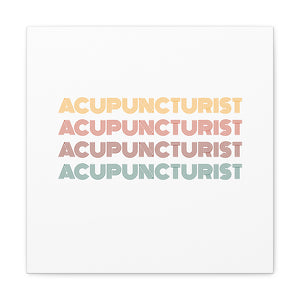 Acupuncturist Retro Canvas