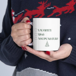 Naughty, Nice, Acupuncture Mug