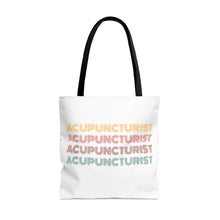 Load image into Gallery viewer, Acupuncturist Retro Canvas Tote Bag
