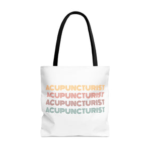 Acupuncturist Retro Canvas Tote Bag