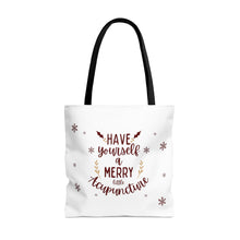 Load image into Gallery viewer, Have yourself a merry little Acupuncture Canvas Tote Bag
