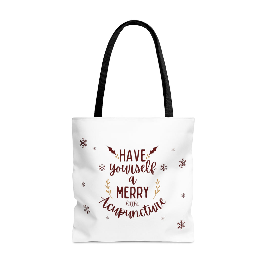 Have yourself a merry little Acupuncture Canvas Tote Bag