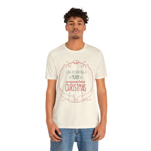 I am dreaming a merry acupuncture Christmas Short-Sleeve T-Shirt