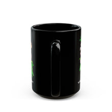 Load image into Gallery viewer, Elana Peony Black Mug with quote
