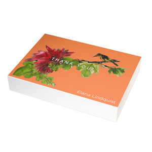 Elana Mum and Bird  Thank You Postcard Bundles Orange (envelopes included)