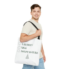 Load image into Gallery viewer, Naughty, Nice, Acupuncture Canvas Tote Bag
