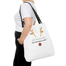 Load image into Gallery viewer, Eat Drink and Acupuncture Canvas Tote Bag

