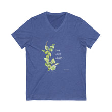 Load image into Gallery viewer, Live Love Laugh by Elana Short Sleeve V-Neck Tee
