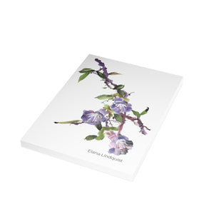 Elana Purple Flower Postcard Bundles (envelopes included)