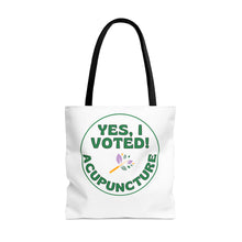 Load image into Gallery viewer, Vote for Acupuncture Canvas Tote Bag
