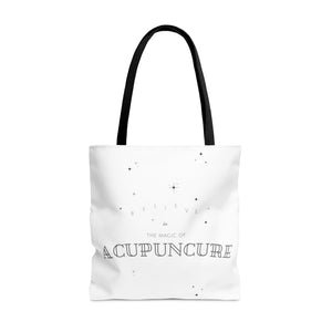 Believe in the magic of acupuncture Canvas Tote Bag