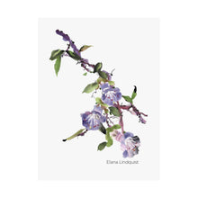 Load image into Gallery viewer, Elana Purple Flower Satin Posters (300gsm)
