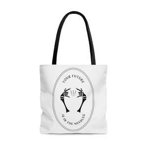 Your future is in the needles Canvas Tote Bag