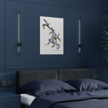 Load image into Gallery viewer, Elana Purple Flower Satin Posters (300gsm)
