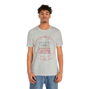 I am dreaming a merry acupuncture Christmas Short-Sleeve T-Shirt