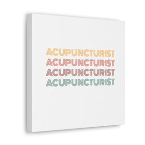 Acupuncturist Retro Canvas