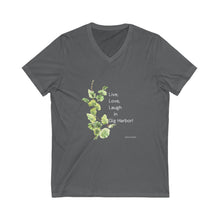 Load image into Gallery viewer, Live Love Laugh by Elana Short Sleeve V-Neck Tee at Gig Harbor
