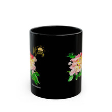 Load image into Gallery viewer, Elana Peony Good Morning Black Mug
