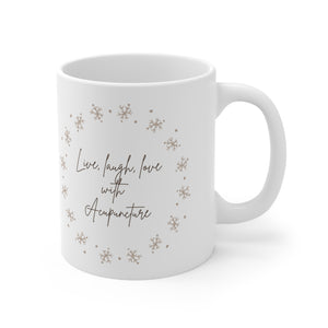 Live, Laugh, Love with Acupuncture Mug