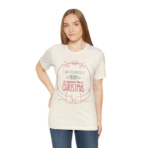 I am dreaming a merry acupuncture Christmas Short-Sleeve T-Shirt