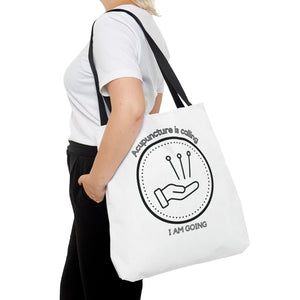 Acupuncture is Calling. I am Going. Canvas Tote Bag