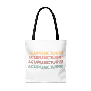 Acupuncturist Retro Canvas Tote Bag