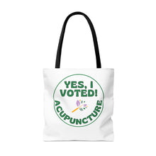 Load image into Gallery viewer, Vote for Acupuncture Canvas Tote Bag
