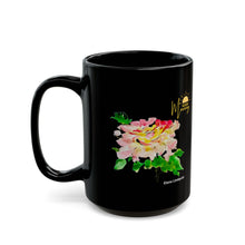 Load image into Gallery viewer, Elana Peony Good Morning Black Mug
