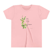 Load image into Gallery viewer, Live Laugh Love in Gig Harbor Kid Tshirt by Elana
