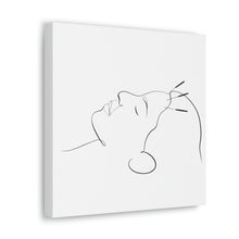 Load image into Gallery viewer, Facial Acupuncture Line Art Canvas
