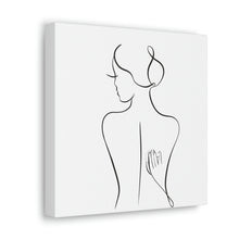 Load image into Gallery viewer, Gua Sha Back Line Art Canvas
