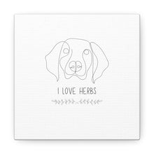 Load image into Gallery viewer, Doggie Loves Herbs Canvas
