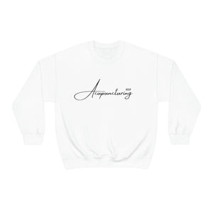 Keep Acupuncturing Sweatshirt Simple Font