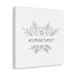 Acupuncturist Spring Canvas